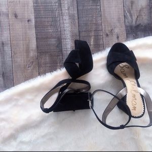 Sam Edelman black suede heels